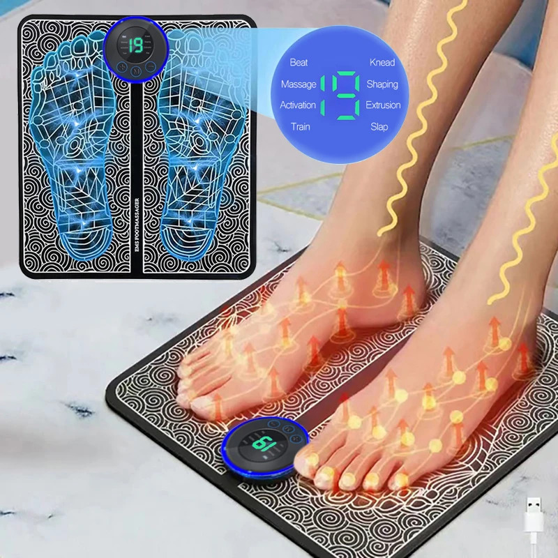 Vibraslap Percussion - Electric Foot Massager Pad Muscle Massage