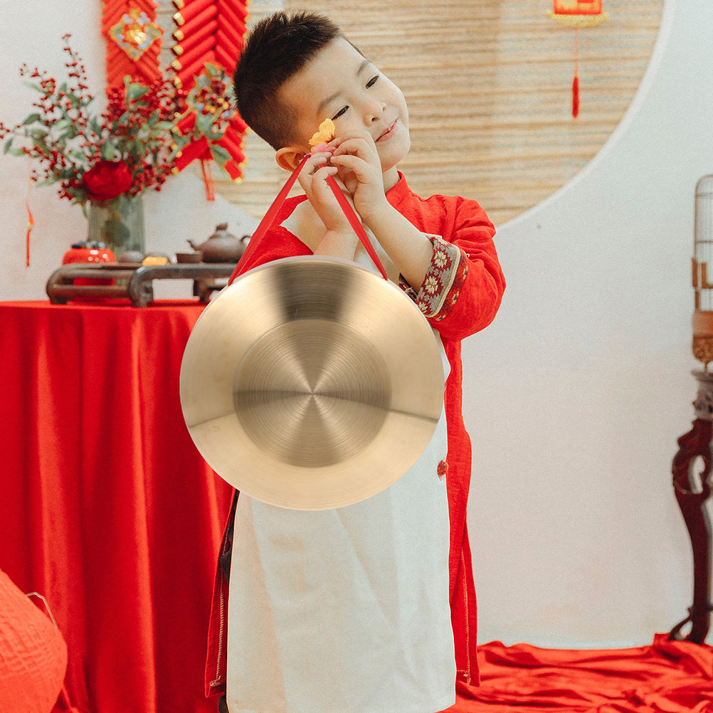 Musical Instrument In Chinese - Chinese Gong Copper Alloy Handmade Small