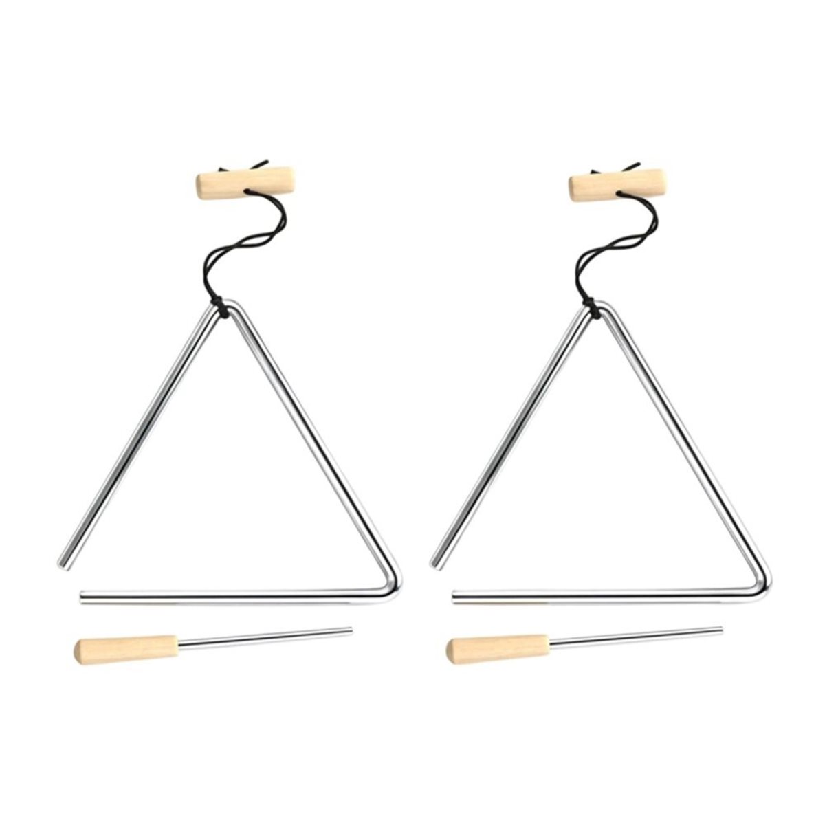 B72ABG 2PCS 6 Inch Triangle Mu - đánh giá và giá Triangle Beater Music