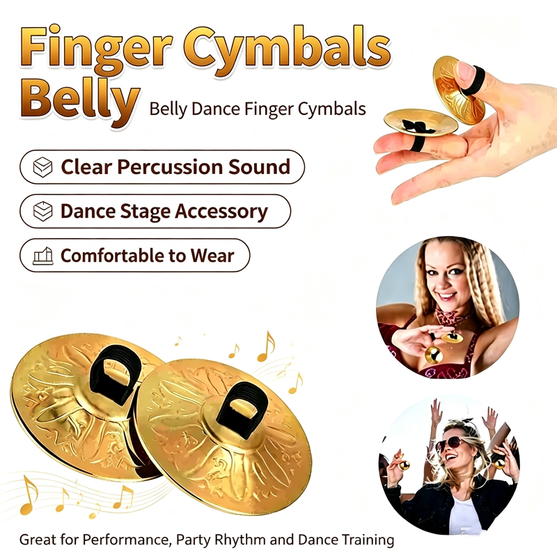 2Pcs Copper Mini Finger Zills  - đánh giá và giá Musical Instrument Zills