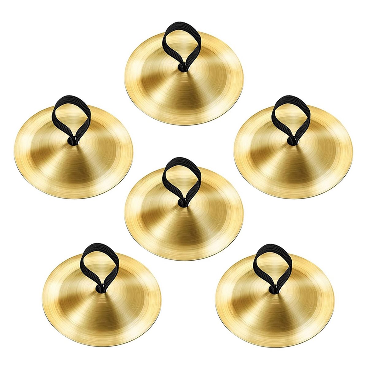 6 Pieces Finger Cymbals Belly  - đánh giá và giá Musical Instrument Zills