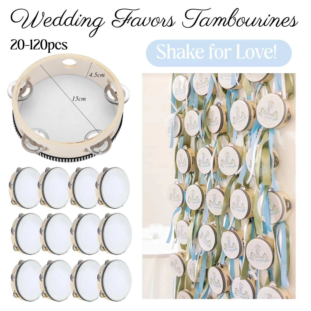 20-120Pcs Wedding Tambourines  - đánh giá và giá Musical Instrument In Chinese